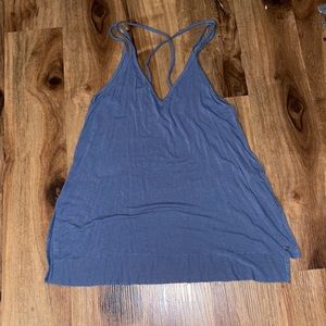 American Eagle Outfitters Lightweight Tank Top for Women with Criss Cross Back